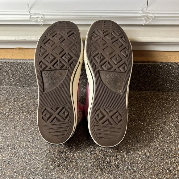 Converse Chuck Taylor All Star Hi-Top Pink Canvas Womens 12 Sneaker Mens 10 Lace - Picture 10 of 11